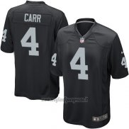 Maglia NFL Game Bambino Las Vegas Raiders Carr Nero