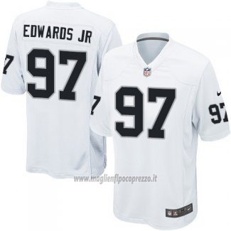 Maglia NFL Game Bambino Las Vegas Raiders Edwaros Jr Bianco