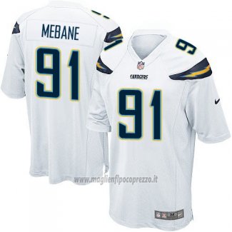 Maglia NFL Game Bambino Los Angeles Chargers Mebane Bianco