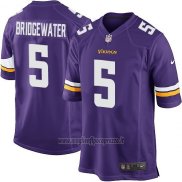 Maglia NFL Game Bambino Minnesota Vikings Briogewater Viola