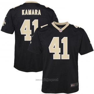 Maglia NFL Game Bambino New Orleans Saints Alvin Kamara Nero