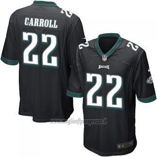 Maglia NFL Game Bambino Philadelphia Eagles Carroll Nero