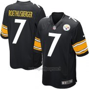 Maglia NFL Game Bambino Pittsburgh Steelers Roethlisberger Nero