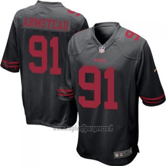Maglia NFL Game Bambino San Francisco 49ers Armstead Nero