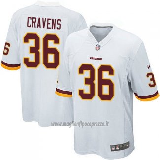 Maglia NFL Game Bambino Washington Commanders Cravens Bianco