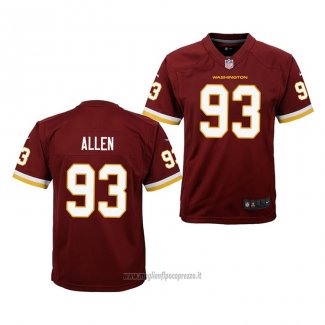 Maglia NFL Game Bambino Washington Commanders Jonathan Allen Rosso