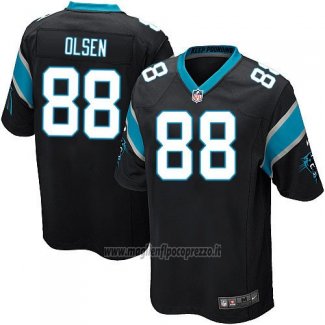 Maglia NFL Game Carolina Panthers Olsen Nero