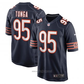 Maglia NFL Game Chicago Bears Khyiris Tonga Blu