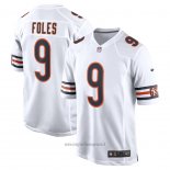Maglia NFL Game Chicago Bears Nick Foles 9 Bianco