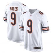 Maglia NFL Game Chicago Bears Nick Foles 9 Bianco