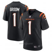 Maglia NFL Game Cincinnati Bengals Number 1 Groom Nero
