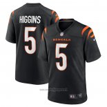 Maglia NFL Game Cincinnati Bengals Tee Higgins 5 Nero