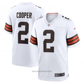 Maglia NFL Game Cleveland Browns Amari Cooper Bianco