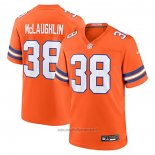 Maglia NFL Game Denver Broncos Jaleel McLaughlin Mile High Collection 1977 Throwback Arancione