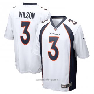 Maglia NFL Game Denver Broncos Russell Wilson Bianco