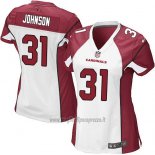 Maglia NFL Game Donna Arizona Cardinals Johnson Bianco Rosso