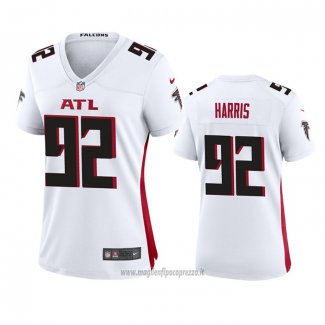 Maglia NFL Game Donna Atlanta Falcons 92 Charles Harris Bianco