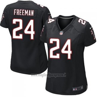 Maglia NFL Game Donna Atlanta Falcons Freeman Nero