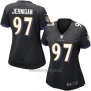 Maglia NFL Game Donna Baltimore Ravens Jernigan Nero