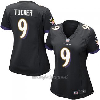 Maglia NFL Game Donna Baltimore Ravens Tucker Nero