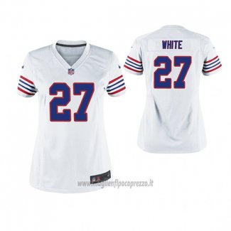 Maglia NFL Game Donna Bills Tre'davious White Throwback Bianco