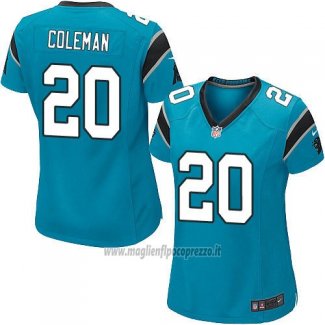Maglia NFL Game Donna Carolina Panthers Coleman Blu