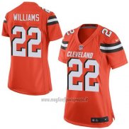 Maglia NFL Game Donna Cleveland Browns Williams Arancione