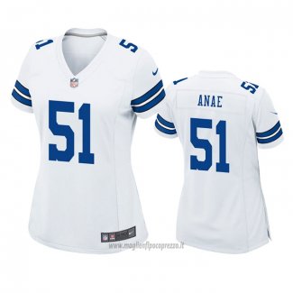 Maglia NFL Game Donna Dallas Cowboys Bradlee Anae Bianco