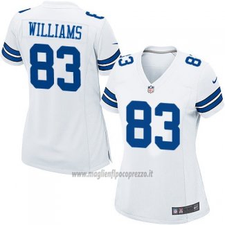 Maglia NFL Game Donna Dallas Cowboys Williams Bianco