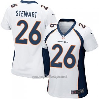 Maglia NFL Game Donna Denver Broncos Stewart Bianco