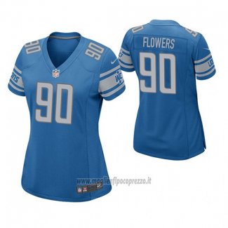 Maglia NFL Game Donna Detroit Lions Trey Flowers Blu