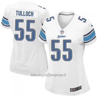 Maglia NFL Game Donna Detroit Lions Tulloch Bianco