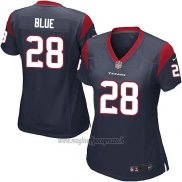 Maglia NFL Game Donna Houston Texans Blue Nero