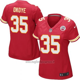 Maglia NFL Game Donna Kansas City Chiefs Okoye Rosso