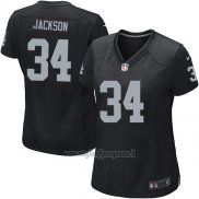 Maglia NFL Game Donna Las Vegas Raiders Jackson Nero