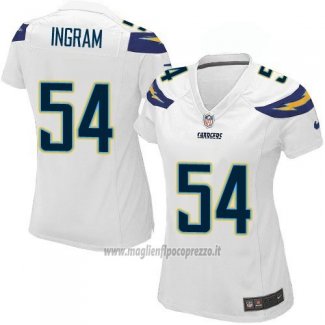 Maglia NFL Game Donna Los Angeles Chargers Ingram Bianco
