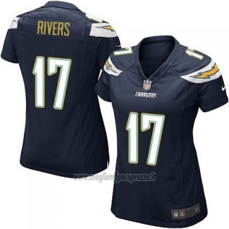 Maglia NFL Game Donna Los Angeles Chargers Rivers Nero