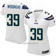 Maglia NFL Game Donna Los Angeles Chargers Woodhead Bianco
