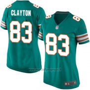 Maglia NFL Game Donna Miami Dolphins Clayton Verde Scuro