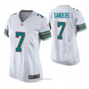 Maglia NFL Game Donna Miami Dolphins Jason Sanders Throwback Bianco