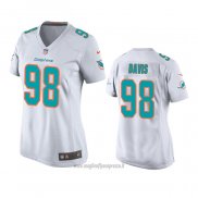 Maglia NFL Game Donna Miami Dolphins Raekwon Davis Bianco