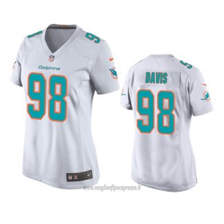Maglia NFL Game Donna Miami Dolphins Raekwon Davis Bianco