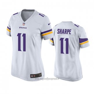Maglia NFL Game Donna Minnesota Vikings Tajae Sharpe Bianco