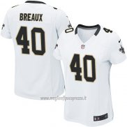 Maglia NFL Game Donna New Orleans Saints Breaux Bianco