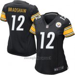 Maglia NFL Game Donna Pittsburgh Steelers Bradshaw Nero