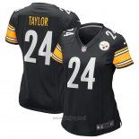 Maglia NFL Game Donna Pittsburgh Steelers Ike Taylor Retired Nero