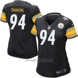 Maglia NFL Game Donna Pittsburgh Steelers Timmons Nero