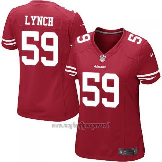 Maglia NFL Game Donna San Francisco 49ers Lynch Rosso