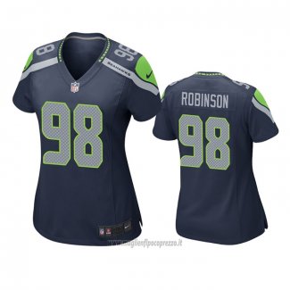 Maglia NFL Game Donna Seattle Seahawks Alton Robinson Blu