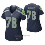 Maglia NFL Game Donna Seattle Seahawks D.j. Fluker Blu